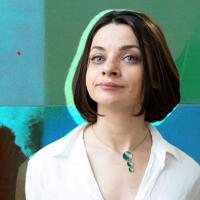 Portrait of a woman, an author of the text Oksana Shchur