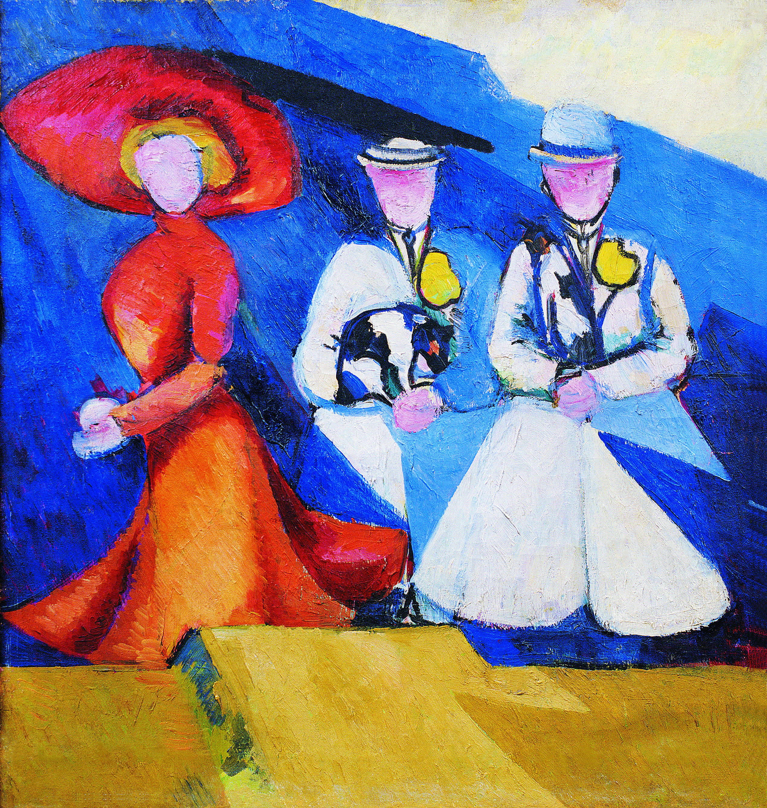 Alexandra Exter, Three Figures, 1909-1910, oil on canvas, National Art Museum of Ukraine