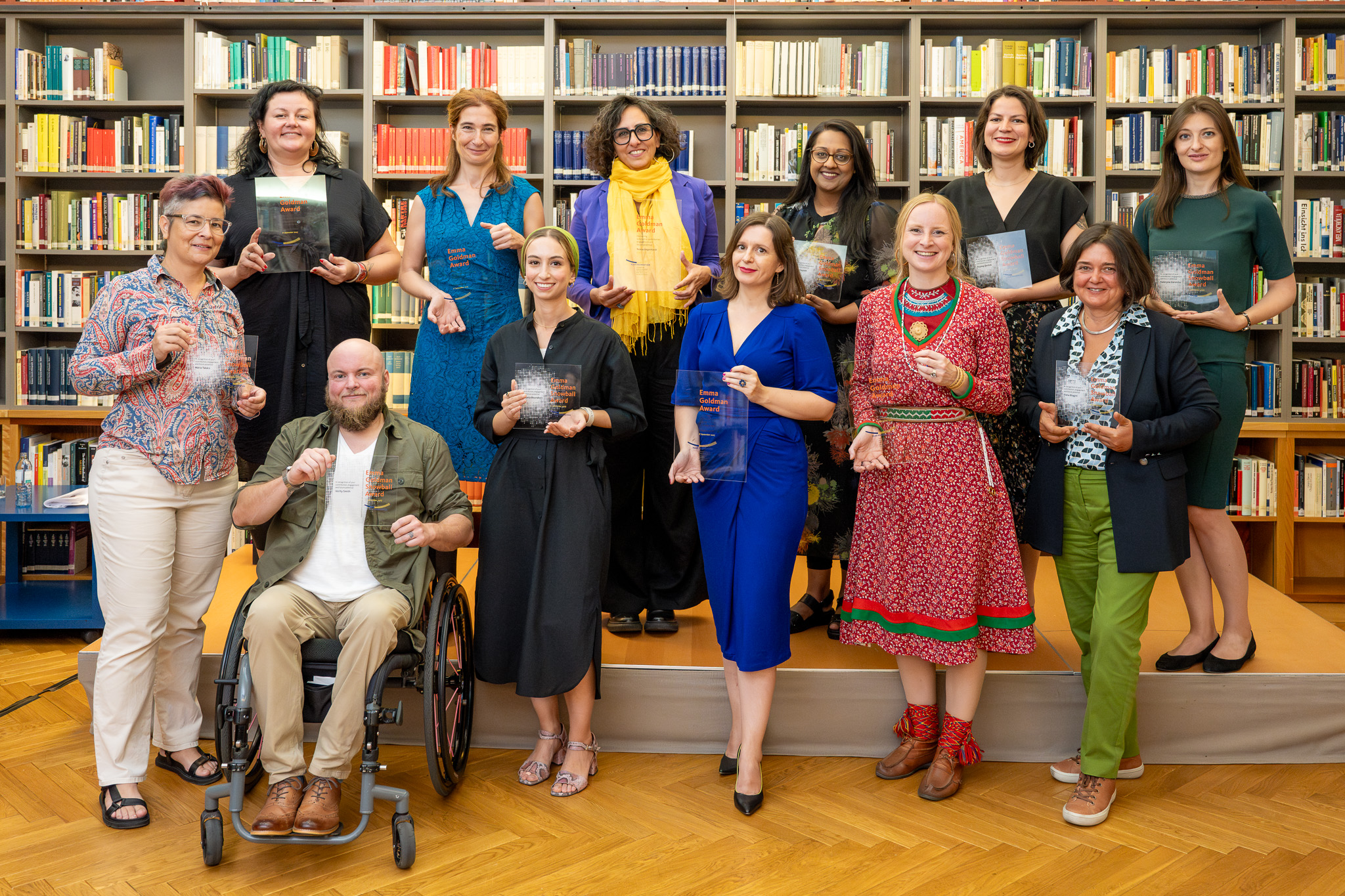 Group picture of the Emma Goldman Awardees 2023