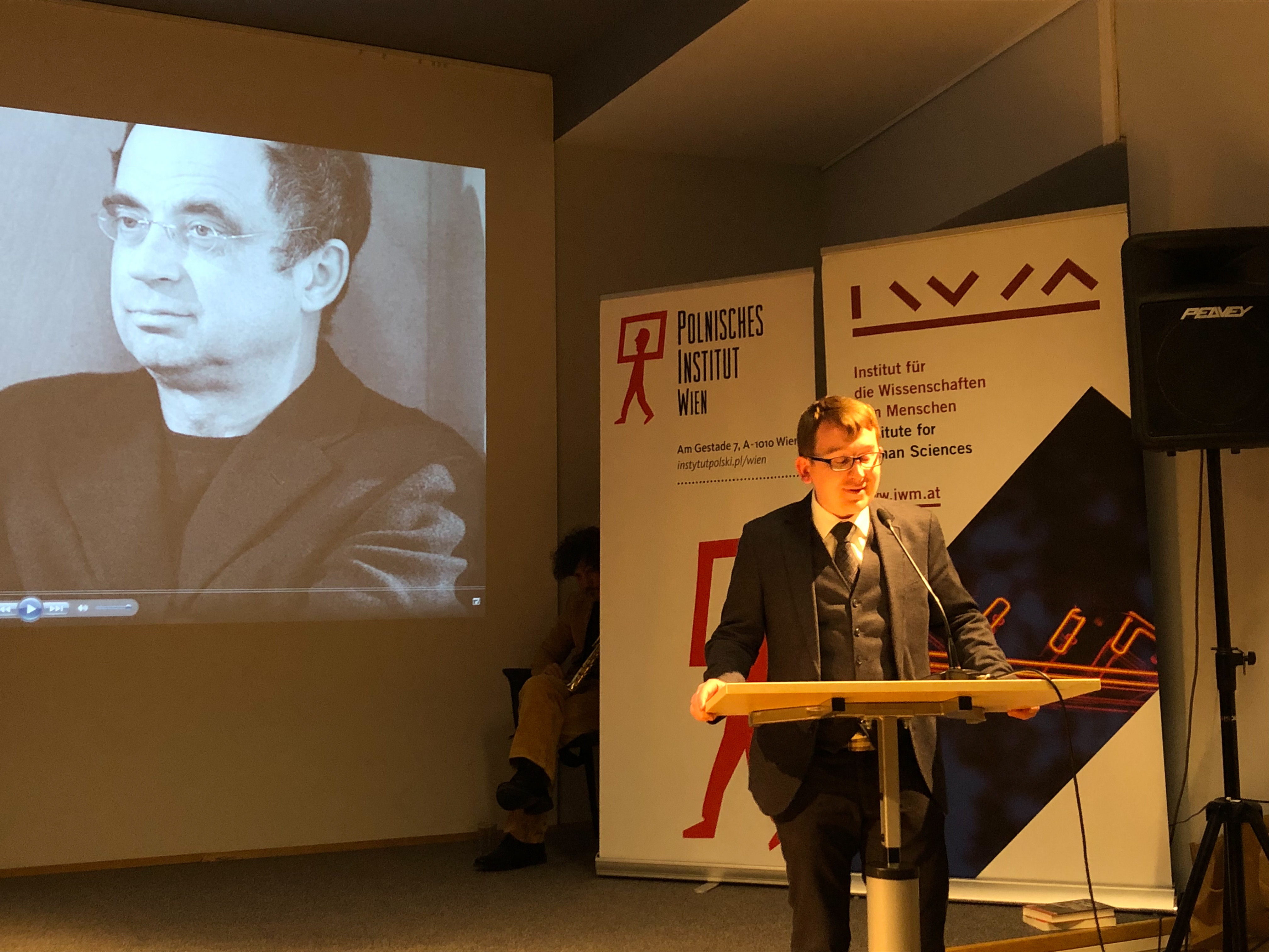 Piotr Kubasiak at the event "Krzysztof Michalski In Memoriam"