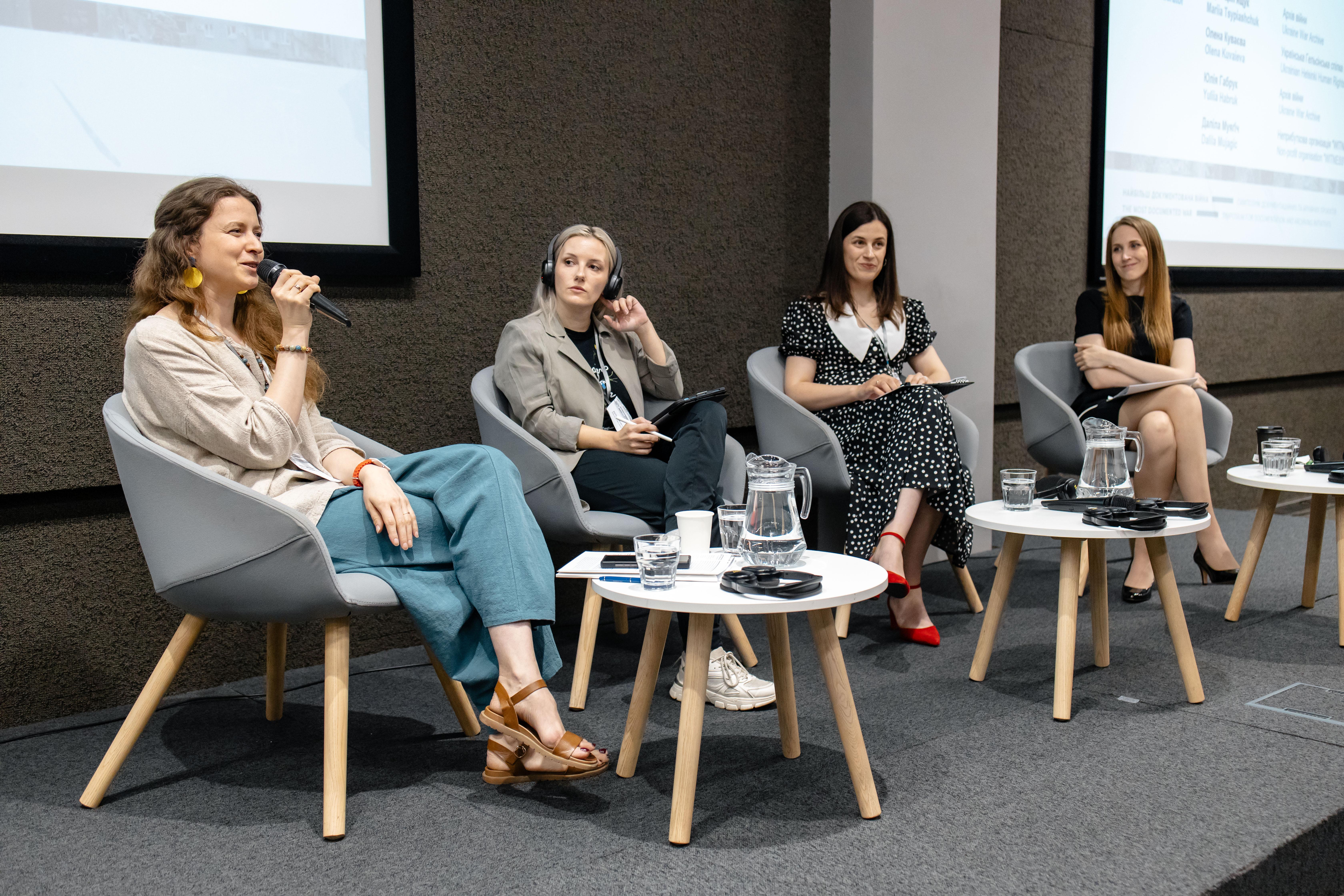 "Participants of the panel "From De Iure to De Facto: Legal Dimension of War Documenting"