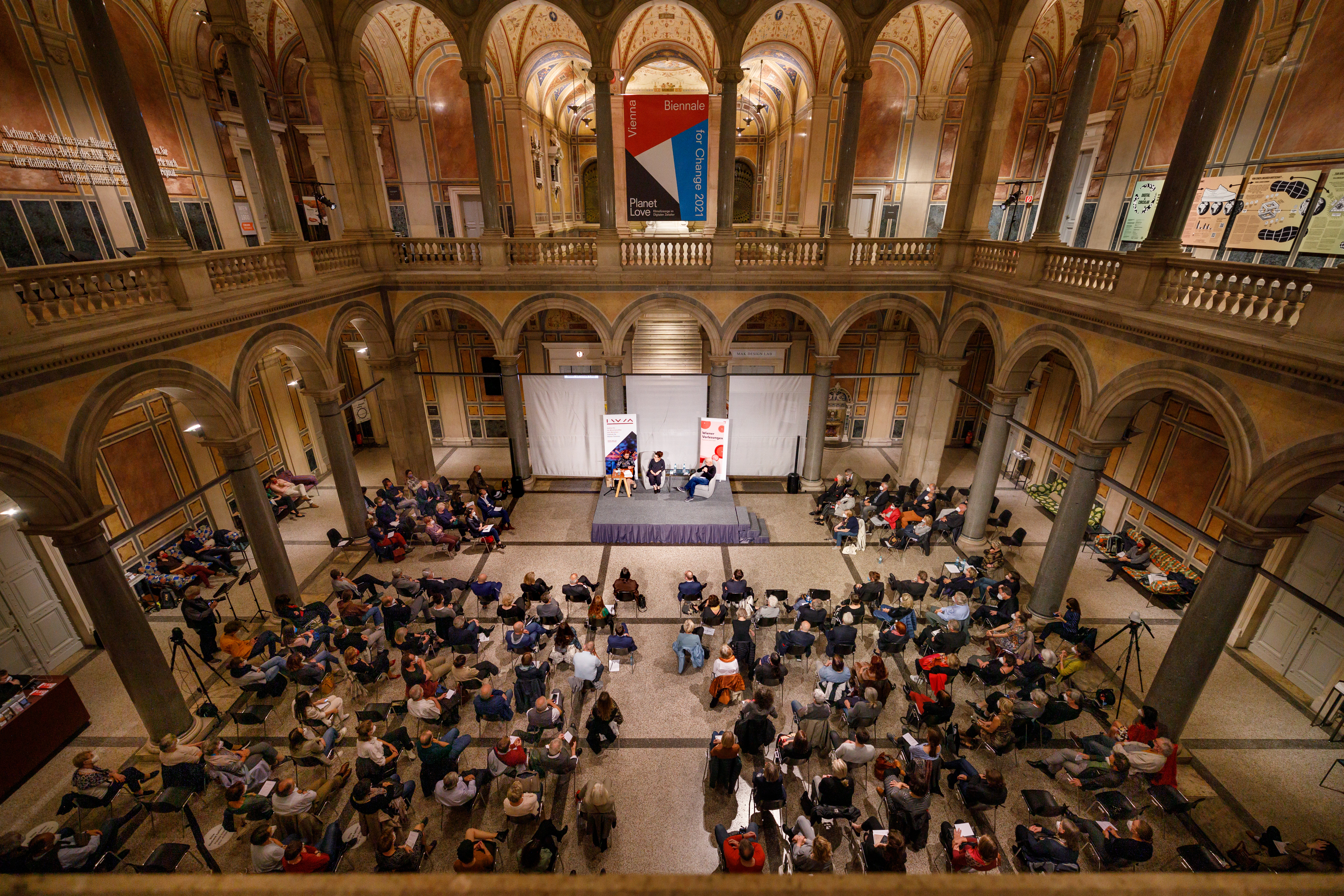 An Overhead shot of the audience