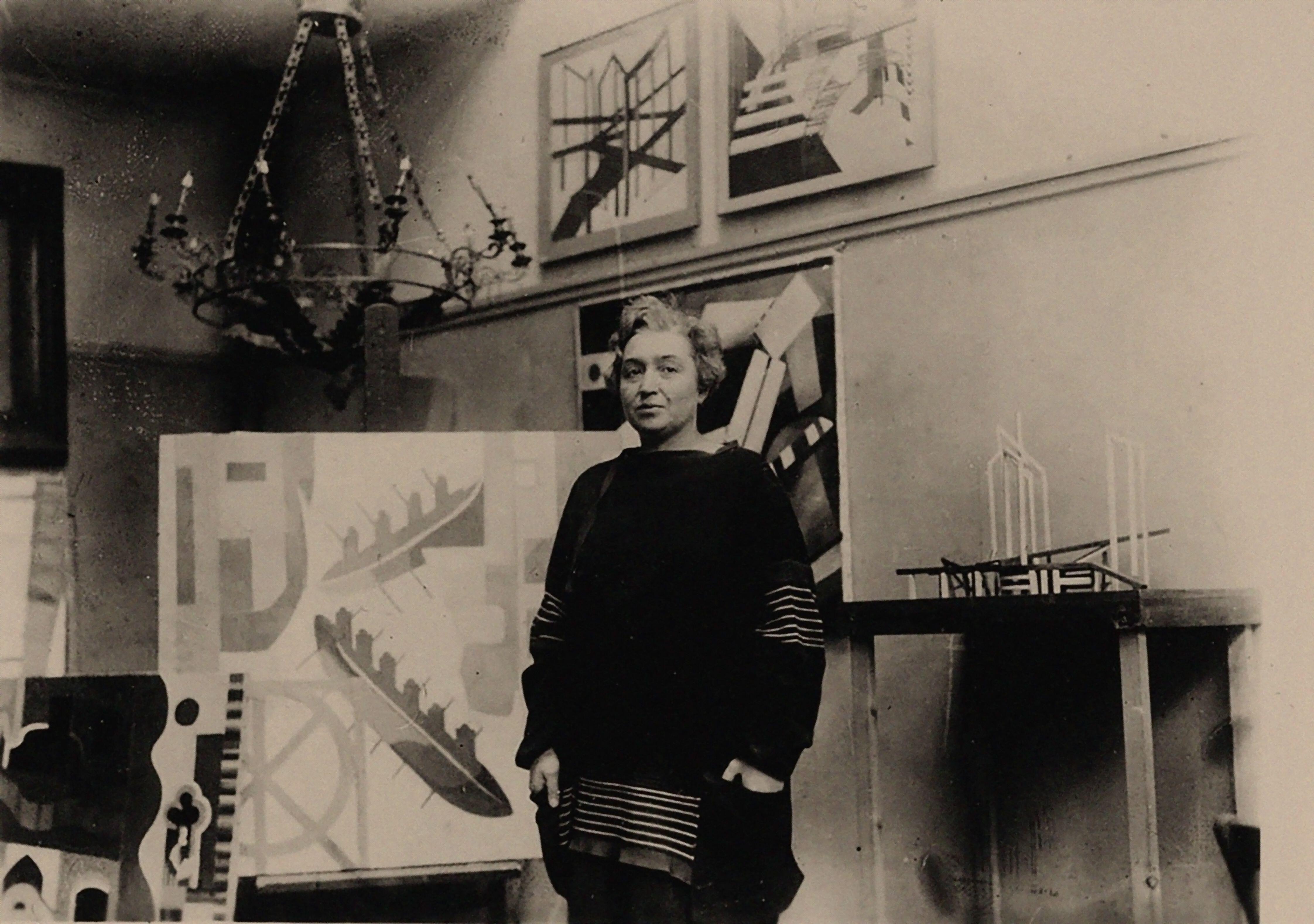 Alexandra Exter in her Paris studio, 1930s