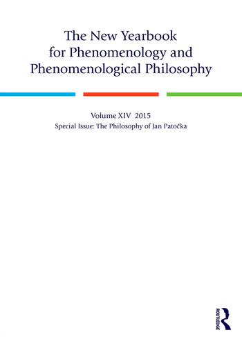 cover for The New Yearbook for Phenomenology and Phenomenological Philosophy, vol. XIV, A Special Issue Dedicated to the Philosophy of Jan Patočka