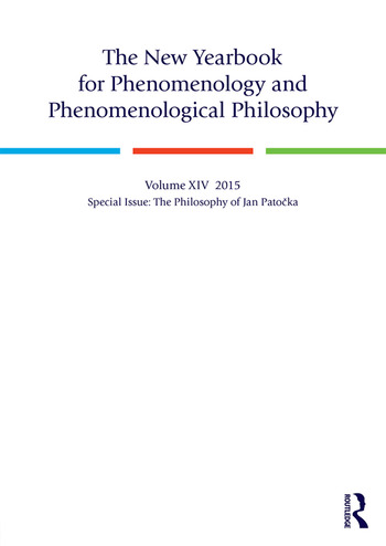 cover for The New Yearbook for Phenomenology and Phenomenological Philosophy, vol. XIV, A Special Issue Dedicated to the Philosophy of Jan Patočka