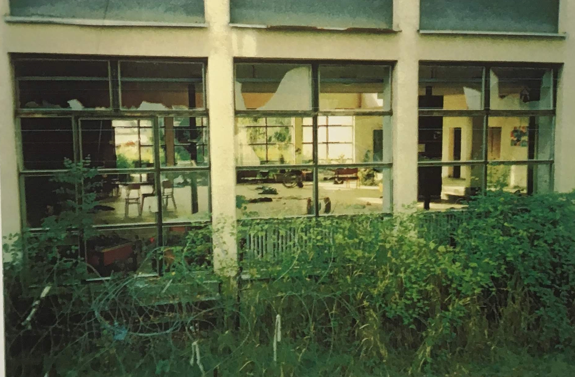 The school hall in Dvor, 1995