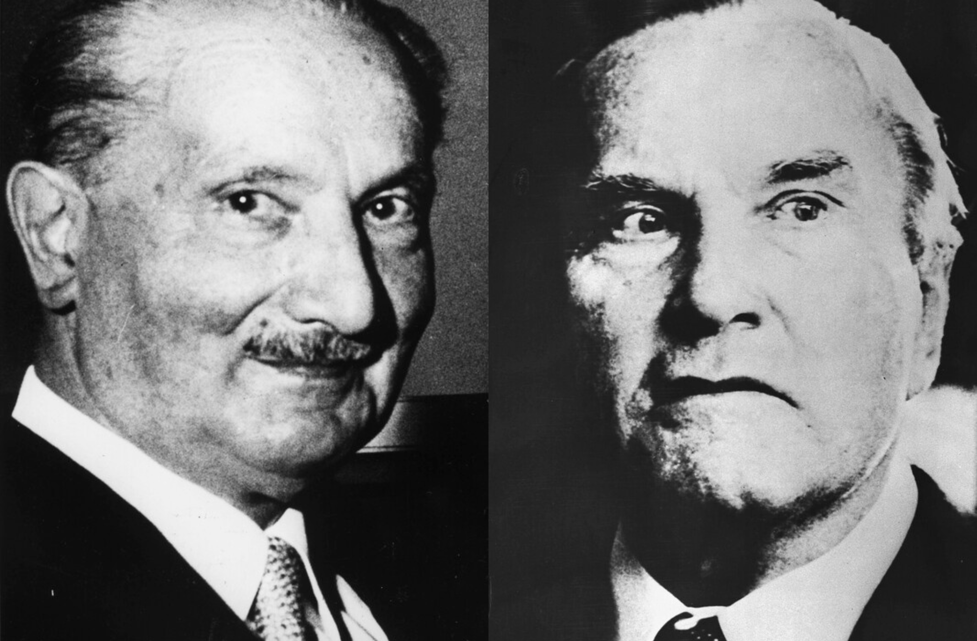 Portraits of Martin Heidegger and Jan Patočka