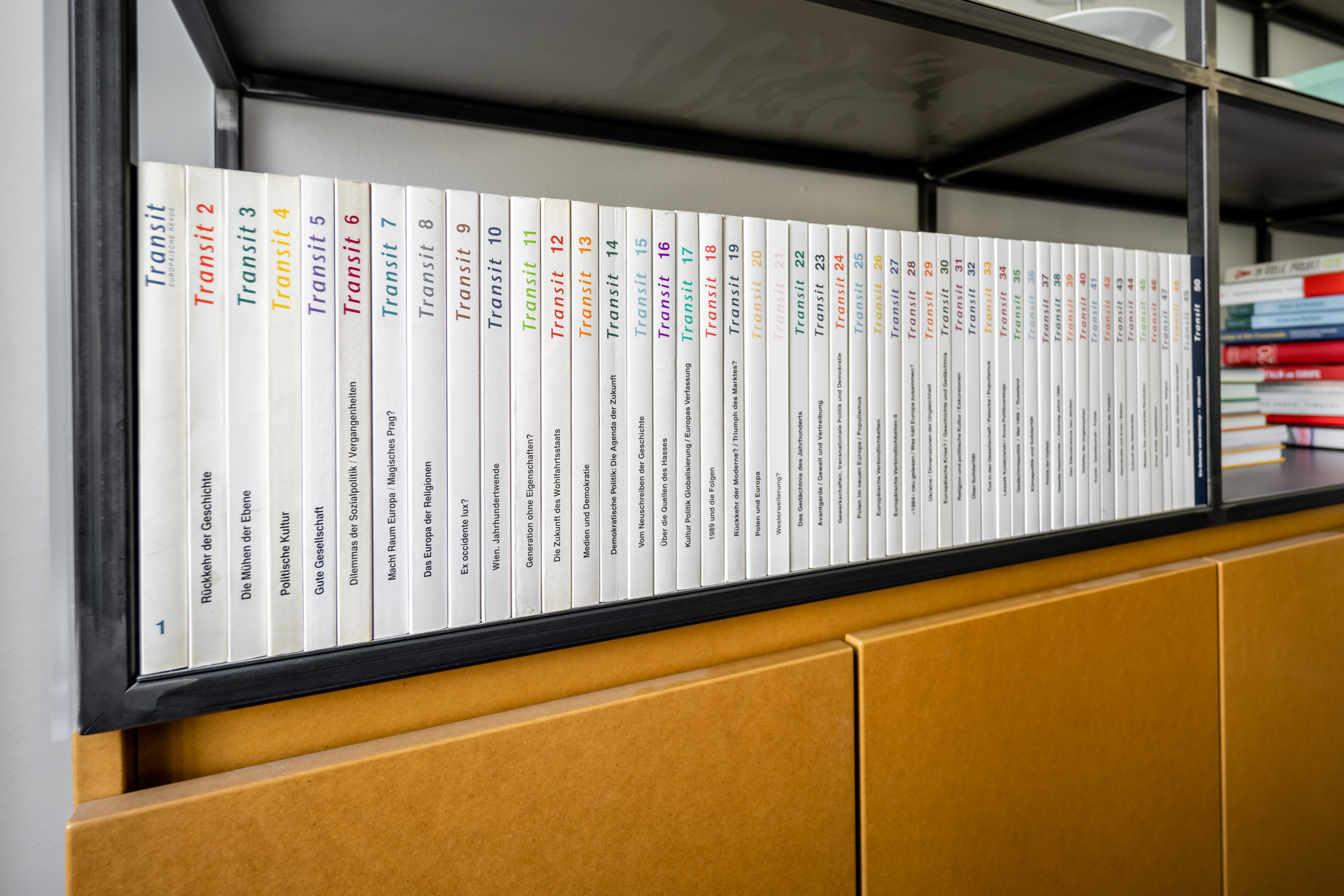 All 50 Transit issues lines up on a shelf