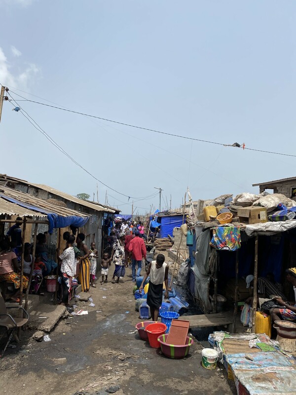 Susan's Bay, a coastal settlement in Freetown, Sierra Leone