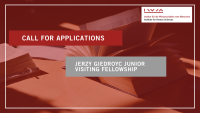 Jerzy Giedroyc Junior Visiting Fellowship Open Call 