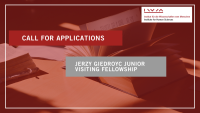 Jerzy Giedroyc Junior Visiting Fellowship Open Call