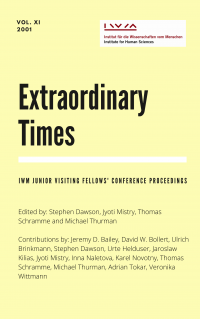 Cover for Vol XI Extraordinary Times
