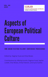 Cover for Vol XX Aspects of European Political Culture