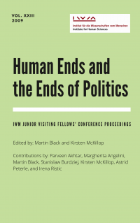Cover for Vol XXIII Human Ends and the Ends of Politics