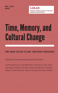 Cover for Vol XXV Time, Memory, and Cultural Change