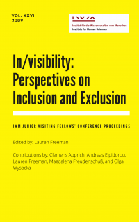 Cover for Vol XXVI In/visibility: Perspectives on Inclusion and Exclusion