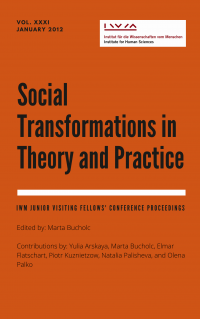 Cover for Vol XXXI Social Transformations in Theory and Practice