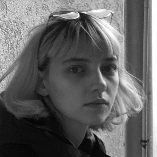 black and white photo of Baitsym Polina